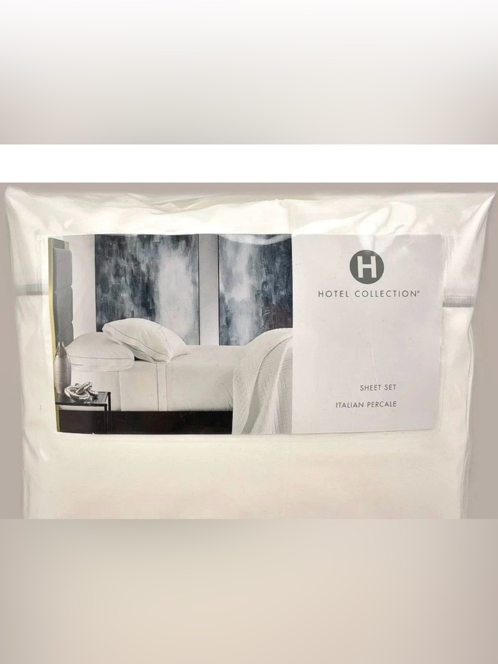Hotel Collection White Percale Bedding Set - Crisp White Sheets